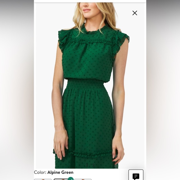 Cece flutter sleeve midi dress - Picture 2 of 6